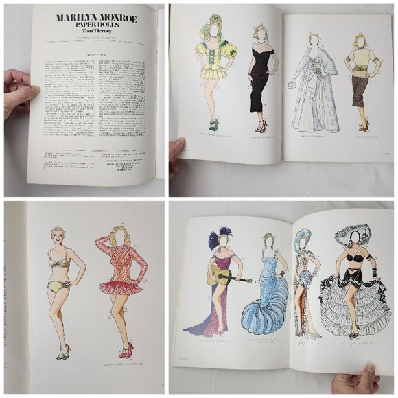 Lot of Vintage Paper Doll Books Full Color Marilyn Monroe Daisy Buchanan Flapper - Picture 7 of 7
